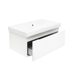 Meuble & lavabo BLANC MAT "Evolution" 78x30x44,8cm