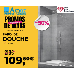 Paroi de douche siko 100cm