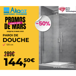 paroi de douche 120cm