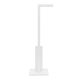 Brosse silicone & porte papier toilette sur support, Blanc