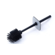 Brosse silicone & porte papier toilette sur support, Noir