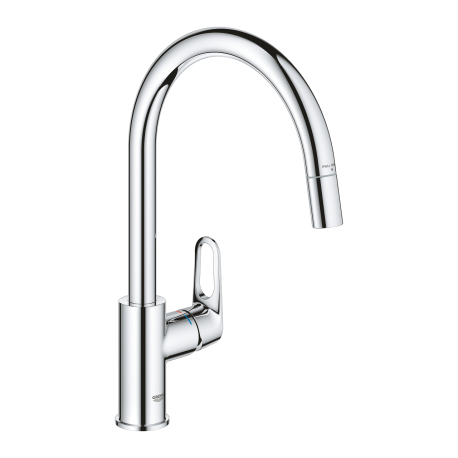 Mitigeur évier Grohe Bauflow, Chrome