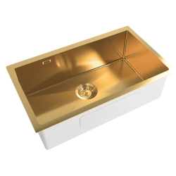 Evier SOUS PLAN en acier inox 55x45x21cm Timeless, Or