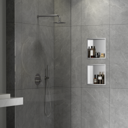 Niche de douche Timeless 30x30x10cm, Chrome Brossé