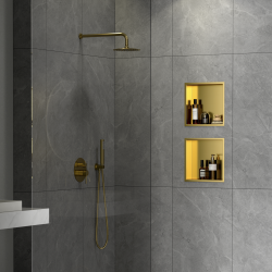 Niche de douche Timeless 30x30, Or Brossé