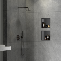 Niche de douche Timeless 30x30x10cm Gun Métal Brossé