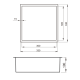 Niche de douche Timeless 30x30, Noir Mat