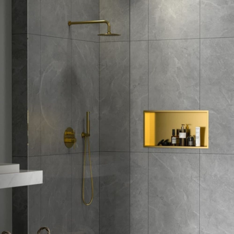 Niche de douche Timeless 60x30x10cm, Or Brossé