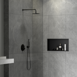 Niche de douche Timless 60x30x10cm, Noir Mat