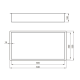 Niche de douche Timless 60x30x10cm, Noir Mat