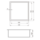 Niche de douche Timeless 30x30x10, Cuivre Brossé