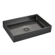 Vasque à poser Timless 55x38x11cm + bonde, acier inox, Or Brossé
