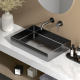 Vasque à poser Timless 55x38x11cm + bonde, acier inox, Or Brossé