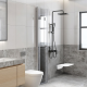Siège de douche SAT blanc