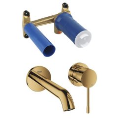 Set Essence Mitigeur monocommande 2 trous lavabo Taille M, Cool Sunrise (19408GL1-set)