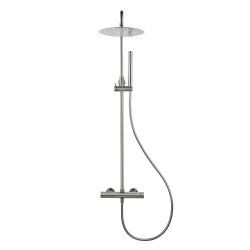 Colonne de douche thermostatique douchette stick Aurum, Gun Métal