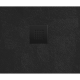 Receveur de douche Alek B-Way en marbre coulé 80x80cm, Noir