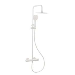Colonne de douche thermostatique B-Way, Blanc mat