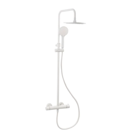 Colonne de douche thermostatique B-Way, Blanc mat