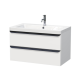 Meuble & vasque Pavia 85x53x49cm, Blanc mat