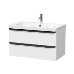 Meuble & vasque Pavia 85x53x49cm, Blanc mat
