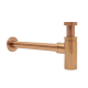 Siphon de lavabo 32mm en laiton, Or rosé Brossé