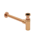 Siphon de lavabo 32mm en laiton, Or rosé Brossé