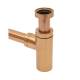 Siphon de lavabo 32mm en laiton, Or rosé Brossé