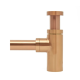 Siphon de lavabo 32mm en laiton, Or rosé Brossé