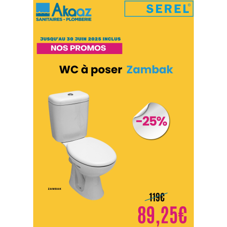 WC à poser Zambak & abattant