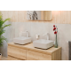 Mitigeur lavabo XL B-Way, Blanc Mat