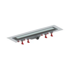 Caniveau de douche Project 65cm avec grille,pieds,siphon,isolation débit 56l/min