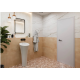 Lavabo Fusion 42,5x42,5cm, Blanc