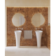 Lavabo Fusion 42,5x42,5cm, Blanc