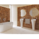 Lavabo Fusion 42,5x42,5cm, Blanc
