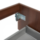 Meuble NOYER MAT & plan GRANIT Evolution 118x30x44,8cm