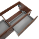 Meuble NOYER MAT & plan GRANIT Evolution 118x30x44,8cm