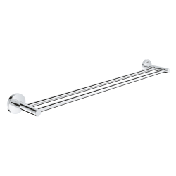 Double barre porte-serviette Essentials, Chrome