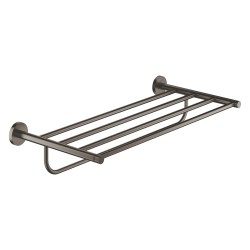 Rack porte-serviette Essentials, Hard Graphite Brossé