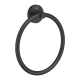 Anneau porte serviette Essentials, Noir Mat