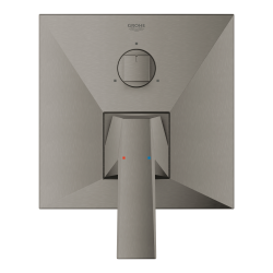 Façade Allure avec inverseur 3 sortie, Hard Graphite Brossé