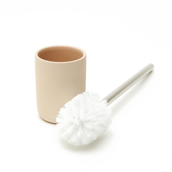 Brosse WC Infinitio en céramique, Beige Mat