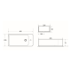 Lave main Brevis 40,5x20,5cm, Noir