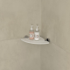 Etagère d'angle murale pour douche X-Way, Blanc