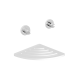 Etagère d'angle murale pour douche X-Way, Blanc