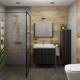 Meuble NOIR & lavabo 60x56x45cm