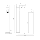 Mitigeur lavabo XL Aurum, Chrome