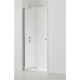 Porte de douche 80x196cm pliante anticalcaire ultra transparent profilé Chrome