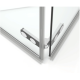 Porte de douche 80x196cm pliante anticalcaire ultra transparent profilé Chrome