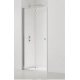 Porte de douche 90x196cm pliante anticalcaire avec profilé chrome